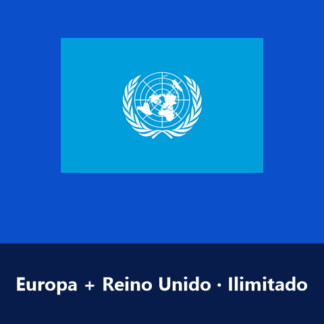 eSIM Uniao Eu + Reino Unido - Ilimitado